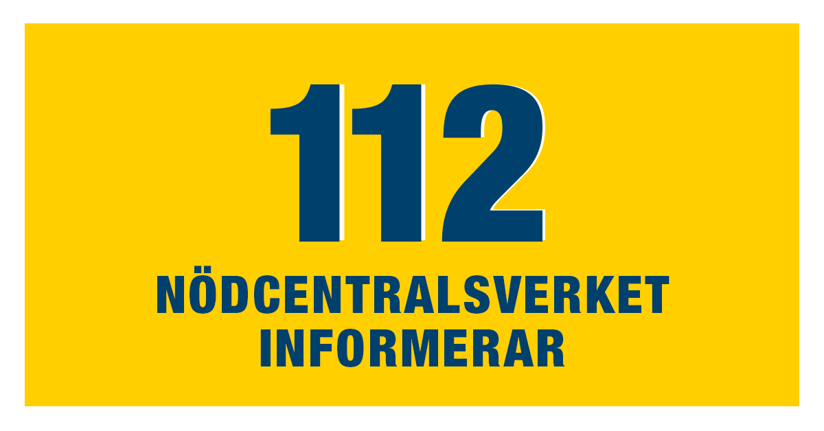 Meddelanden av Nödcentralsverket.