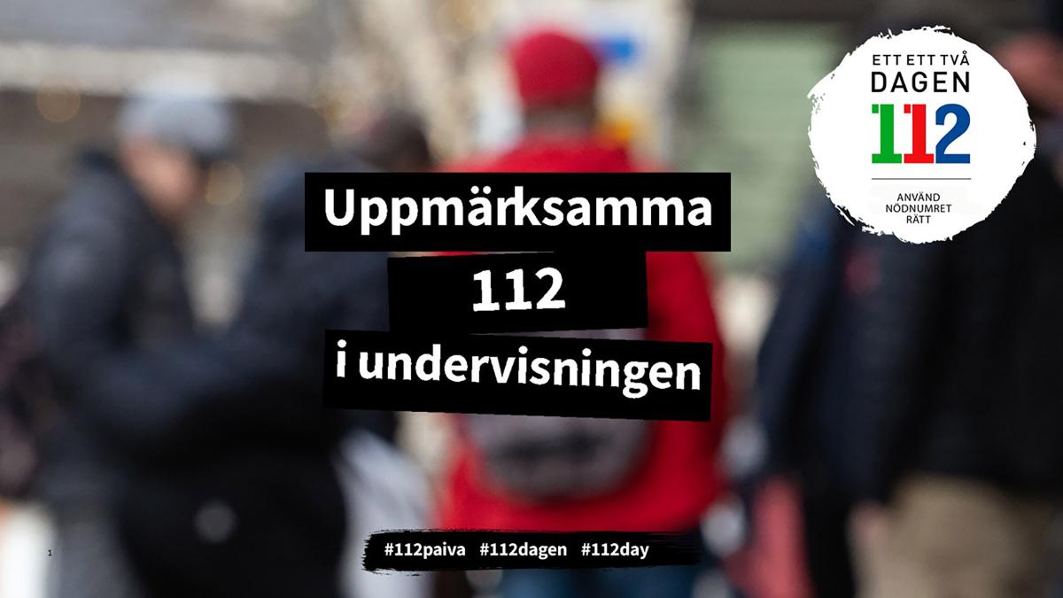 Uppmärksamma 112 i undervisningen. #112paiva #112dagen #112day.